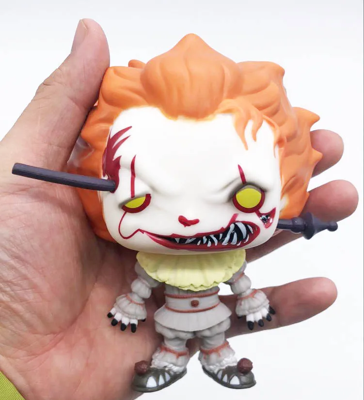 Funko Pop фильм Стивен Кинг это джокер, клоун персонаж PENNYWISE Виниловая фигурка кукол модель игрушки - Цвет: 544 no package