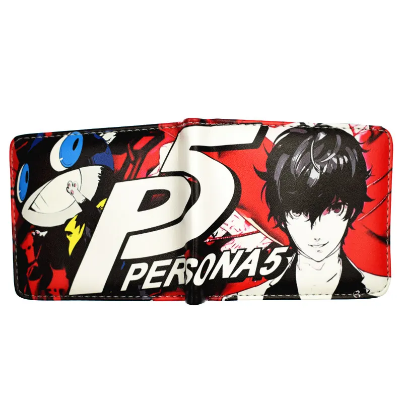 Persona 5 бумажник мужской короткий кошелек крутой дизайн мужские кошельки с карманом для монет - Цвет: YM1982301