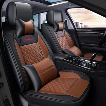 

Full Coverage Eco-leather auto seats covers PU Leather Car Seat Covers for Mitsubishi pajero sport pajero montero triton l200