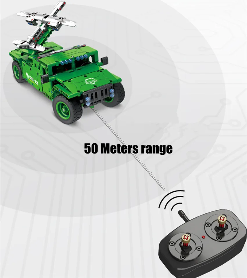 Новые RC военные игрушки танк джип мотор силовые функции автомобиль Fit Technic SWAT
