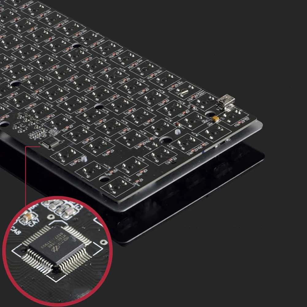 82 клавиши Нескользящая проводная USB интерфейс эргономичный Настольный Ноутбук механическая клавиатура RGB подсветка Plug And Play компьютер офис