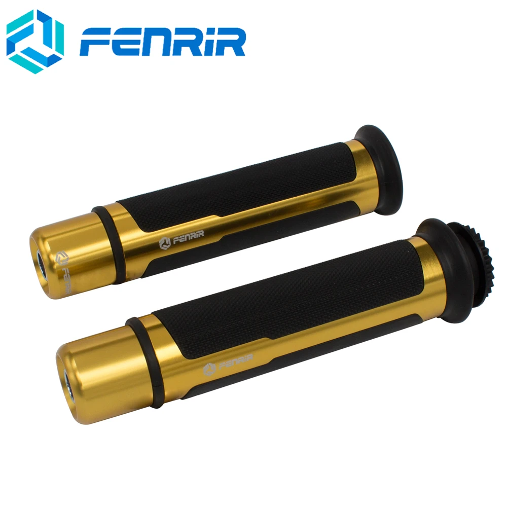 FENRIR мотоциклетные ручки питбайк для Honda Suzuki Yamaha Benelli BMW Ducati KTM Aprilia Kawasaki Hyosung Triumph Bajaj Hayabusa - Цвет: Gold