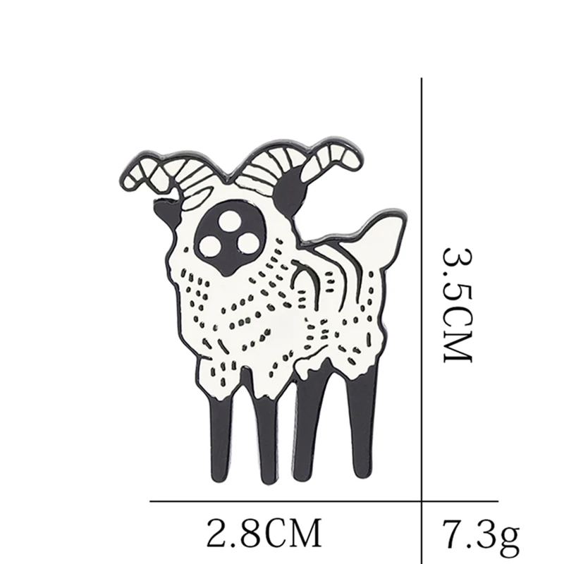 Забавное животное, эмалированная булавка, абстрактная овца, застежка для броши для женщин, детей, джинсовая рубашка, сумка, нагрудные булавки, Мультяшные ювелирные изделия, подарок