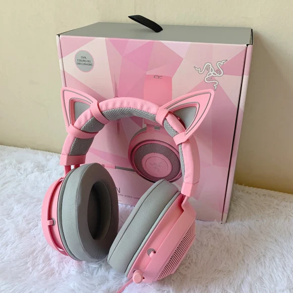 Full new Razer Kraken pink Quartz cat 