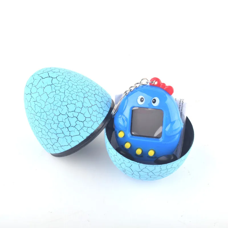Cracked Dinosaur Egg Multicolor Virtual Network Digital Pet Game Toy Tamagotchi 90S Mini Electronic Pet Christmas Gift 6