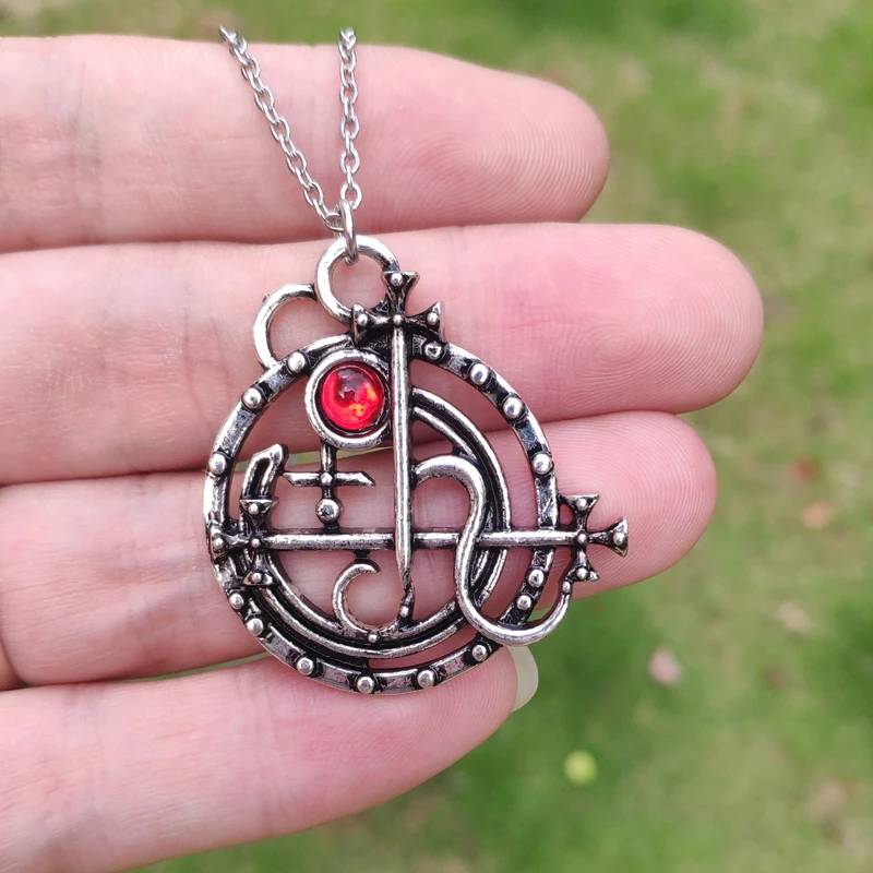 Готическое ожерелье с печатью Sigil of Lilith Сатана|Ожерелья подвеской| |