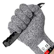 Новые устойчивые к порезам перчатки анти нож самозащиты взрывозащищенные перчатки безопасности полный палец подходят для кухни на открытом воздухе