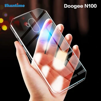 Перейти на Алиэкспресс и купить Для Doogee N100 чехол Ультратонкий Прозрачный мягкий чехол из ТПУ чехол для Doogee N100 Couqe Funda