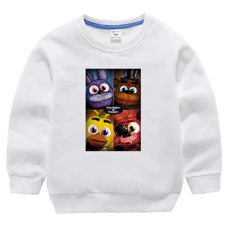 Детский свитер Five Nights At Freddy, детский осенне-зимний свитер, толстовка с капюшоном, Рождественская черная одежда в пятницу, подарок