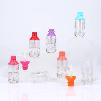 

5pcs 5ml Novelty Drink Bottle Lip Gloss Tube Bottle Empty Lipstick Tube Transparent Plastic Cosmetic Packaging Container New
