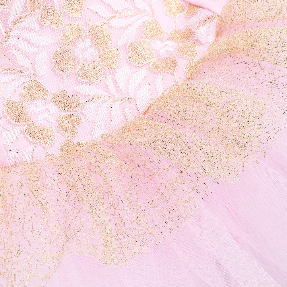 BAOHULU, розовое платье, балетная пачка, хлопковое платье принцессы, детский гимнастический костюм, танцевальная одежда для детей, одежда для маленьких девочек