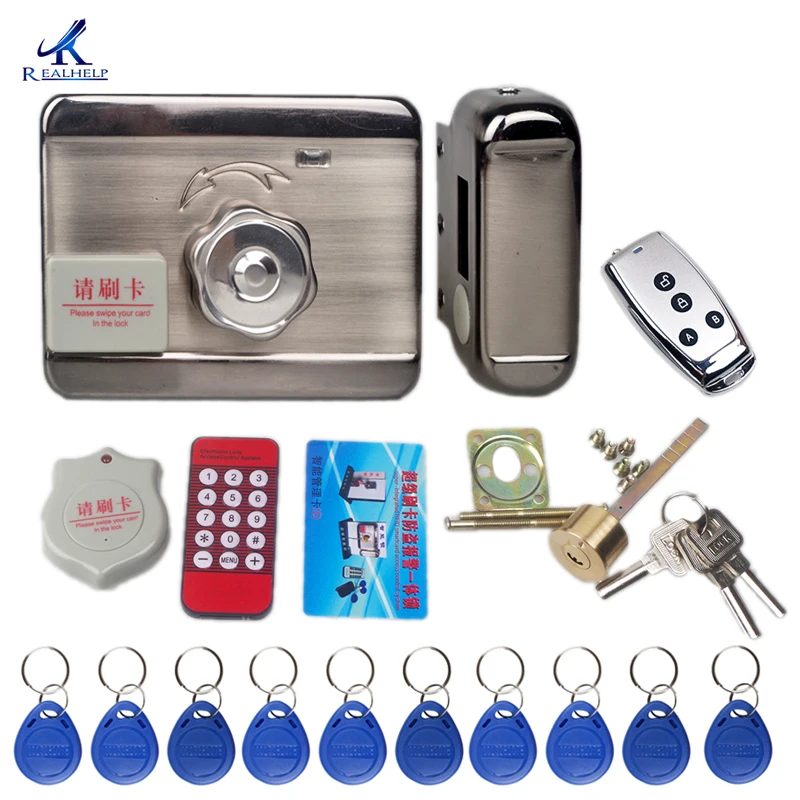 1000users Keyless Electronic Door Lock Swipe Card Lock Remote Control