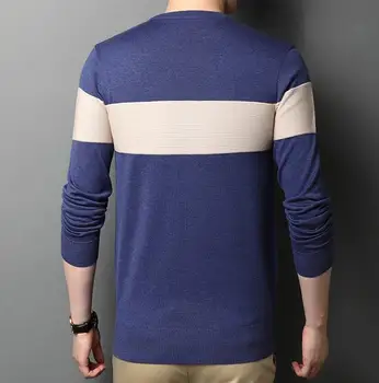 

2020 Autumn New Round Neck Striped Sweaters Men Mens Clothing Gml01