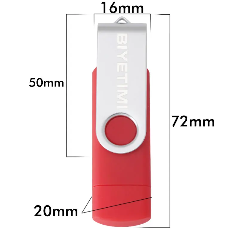 USB флеш-накопитель Biyetimi, 128 ГБ, 64 ГБ, OTG, для телефона на Android, флеш-накопитель, 32 ГБ, 8 ГБ, флешка, 16 ГБ, 4 Гб, otg, usb 2,0, USB флешка