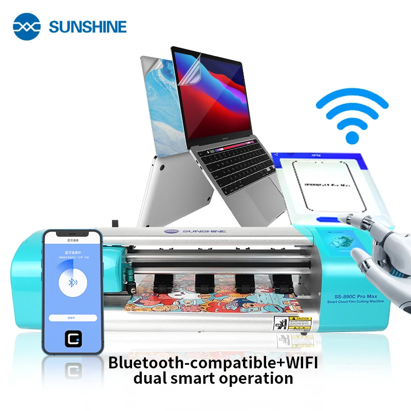 Автоматическая умная режущая машина SUNSHINE SS-890c Pro Max гибкая Гидрогелевая пленка