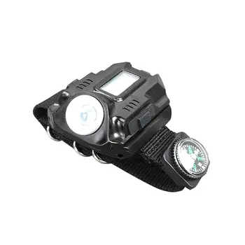 

Led Hand-Held Watch For Night Running Special Flashlight Usb Charging Outdoor Wrist Lamp Glare Flashligh