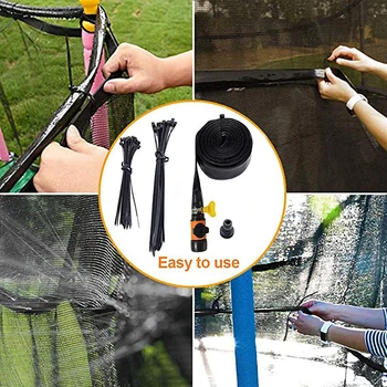 

120/130cm Trampoline Sprinkler Kit Outdoor Water Play Sprinklers for Kids Fun Water Park Summer Games Yard Toys Sprinkler