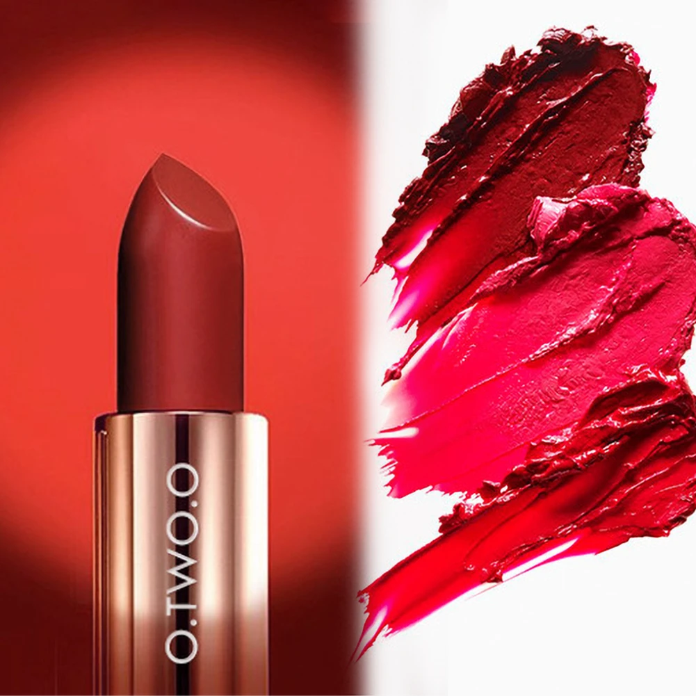 O. TWO. O Макияж матовая губная помада водостойкая Make Up Batom Maquiagem Rouge A Levre Косметическая стойкая Красная губная помада Batom Tint