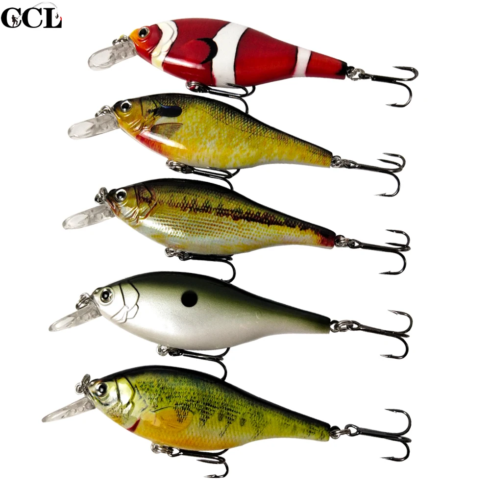 CCLTBA 95mm 12.5g Shad Jerk Bait Fishing Lure Sinking Wobblers Crank Jerkbait Fishing Tackle