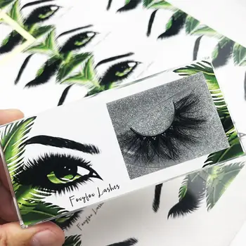 

Foxyfox wholesale 3d mink lashes case eyelash packaging box lash boxes packaging custom logo plastic sliding clear box no lashes
