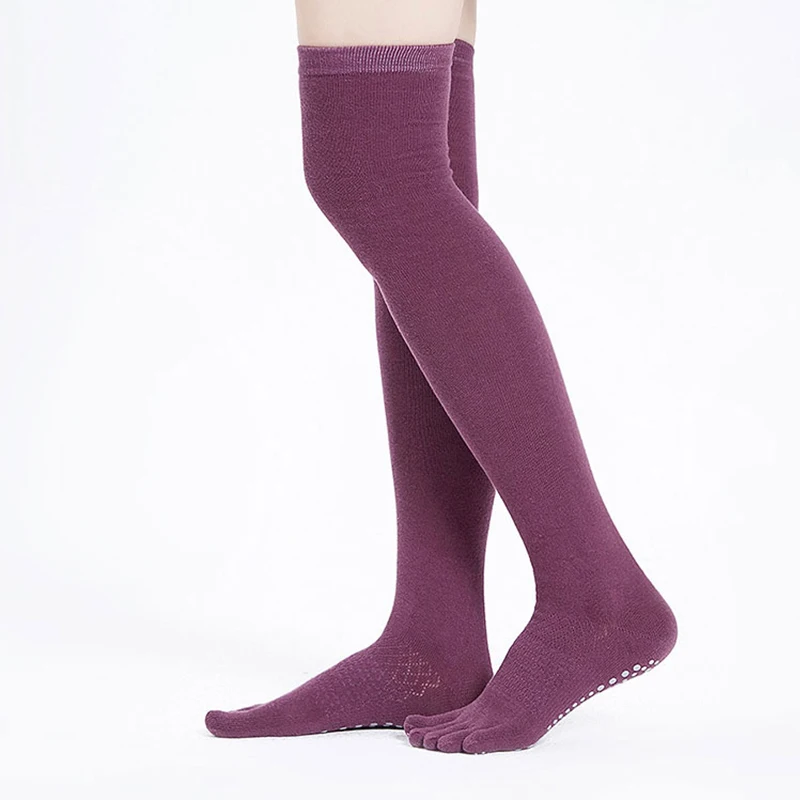 High Leg Warmers for Female, Yoga Stockings, Warm Leg Warmers, Over-the-Knee, Professional Finger Socks