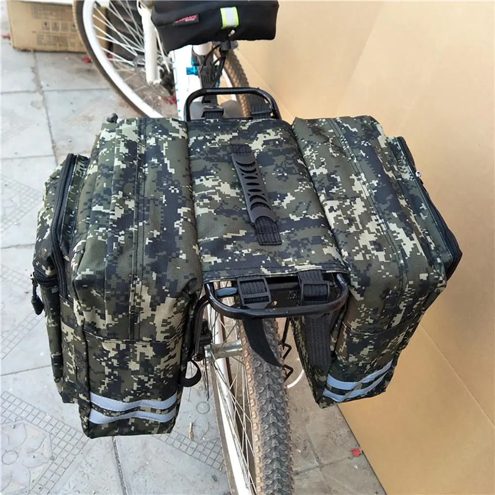 35L volumen-Doppel-Fahrradgepäckträger-Tasche-camouflage-große Doppel-Gepäcktaschen-Fahrradtasche-Halterungsrack 4