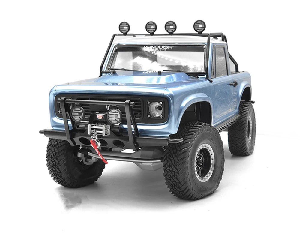 Rc Рок Гусеничный автомобиль металлический передний бампер с подсветкой подходит для 1/10 Rc игрушки грузовик VP VS4-10& PRO Запчасти Аксессуары