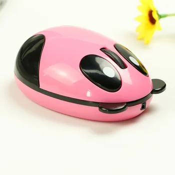 

Panda Computer Mouse Girl Cartoon Mouse Pink Wireless Mouse USB Optical Mute Mouse 1200DPI Small Hand Mice for Girl Laptop