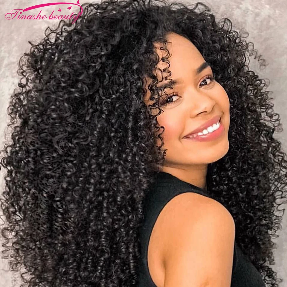 Tinashe Beauty кудрявый парик из натуральных волос на шнурках бразильские кудрявые