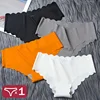 Sports Women's Panties Seamless Briefs Mid Rise Underwear Female Soft Comfortable Silk Briefs Underpants Sexy Lingerie Panty 1