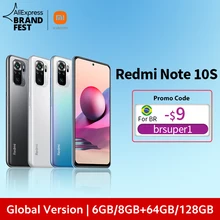 [World Premiere] Global Version Xiaomi Redmi Note 10S Smartphone 64MP Quad Camera Helio G95 6.43" AMOLED DotDisplay 5000mAh 33W