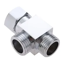 1/" латунь хром 3 способа переключателем шланг подходящий Тройник T Форма В комплект поставки входит адаптер угловой клапан переключателем для ванны и душа с Биде опрыскиватель