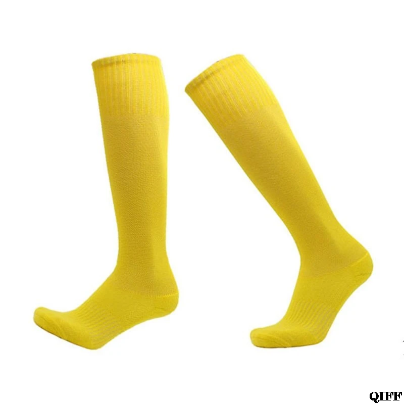 Yellow Мужские спортивные гольфы, дышащие Компрессионные носки, однотонные полосы, нескользящие спортивные Чулочно-носочные изделия - Цвет: Yellow