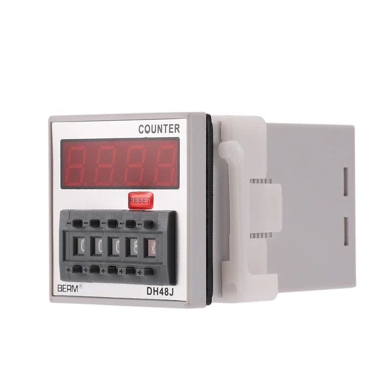 DH48J A AC220V 50/60Hz цифровой счетчик реле Дисплей подсчета 1 999900 11 Pin|Контактные датчики|