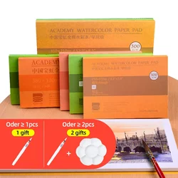 100% Cotton Watercolor Sketchbook 300g/m2 Water Color Drawing Paper Book Student Transfer Paper Papel Para Acuarela Art Supplies
