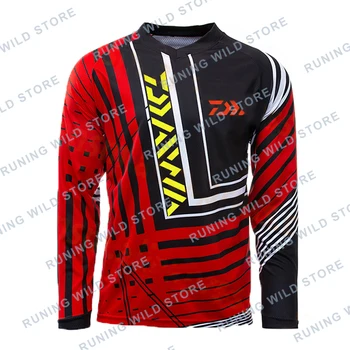 

2020 New Summer Daiwa Fishing Clothes Fishing Lure Fishing Clothes Anti-UV Quick-Dry Jersey Men Clothing Breathable Long Sleeve