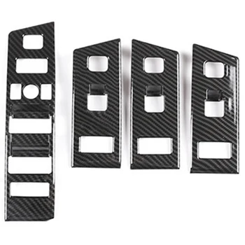 

Car Window Lift Switch Buttons Frame Cover Trim for Range Rover Evoque 2020 Carbon Fiber