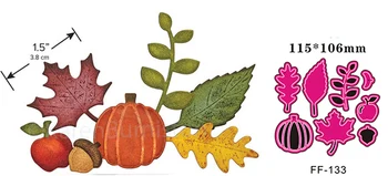 

Autumn elemental leaf Metal Cutting Dies Stamps for DIY Scrapbooking Photo Album Decorative Embossing Paper Card Crafts Die Cut