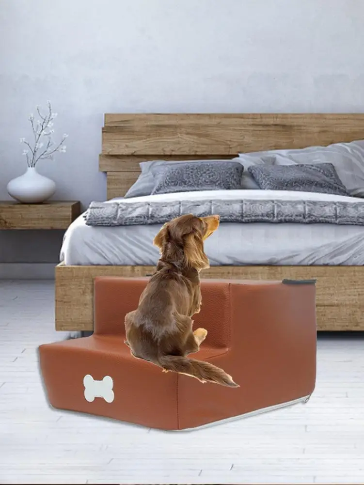 Dog Stair Pet Stairs Step Pet Climbing Sponge Mesh Step 2-layer Dog Pet Stair Step Cloth Cover Can Be Removed And Washed