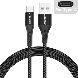High-Speed 3A USB Type-C Fast Charging Cable - 3M (Black For Type C)