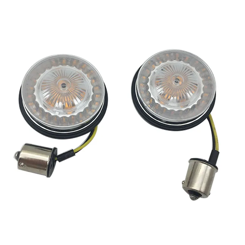 

New 2PCS Motorcycle LED Turn Signals Front 1157 Rear 1156 LED Turn Signal For Harley Iron 883 Softtail Dyna Sportster