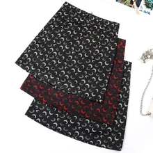 Новинка, осенне-зимняя женская юбка, модная, сексуальная, сумка, бедра, юбка, хлопок, свободная, высокая талия, молния, шерстяная юбка, Harajuku, юбки с принтом Луны