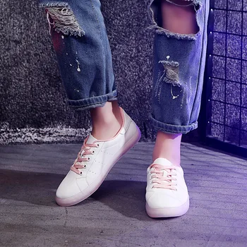 

MXHY2019spring, summer and autumn new transparent bottom casual wild flat shoes net red white shoes shoes sneakers women shoes