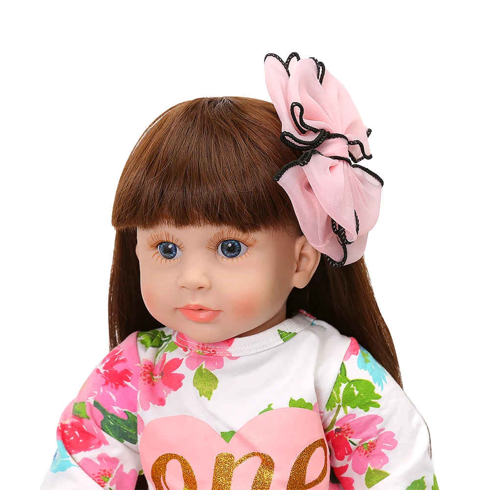 60 см кукла принцессы ручной работы Boneca Reborn baby girl Doll 24 дюймов мягкий винил Bebes Reborn Doll малыш подарок на день рождения кукла игрушка