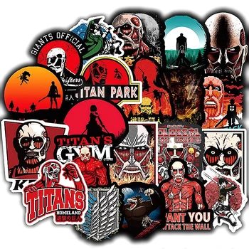 

70pcs Anime Attack on Titan Stickers Skateboard Laptop Motorcycle Guitar Luggage Cool Graffiti Waterproof Sticker Kids DIY Toys