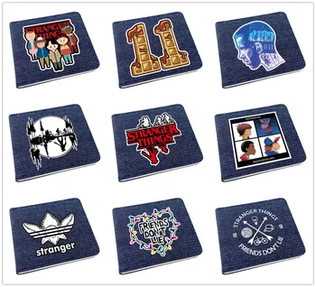 

Stranger Things Men Short Bi-fold Blue Wallet Zipper Women Coin Purse Unisex ID/Credit Card Holder For Boys Girl