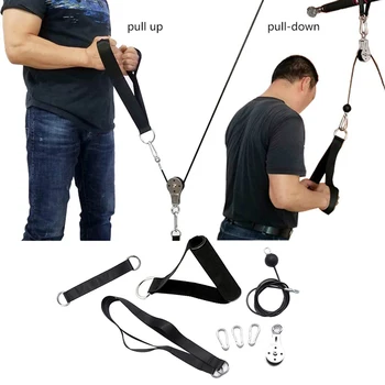 

Fitness Pulley Cable Machine System Home DIY Weigh Loading Fitness Equipment for Home Gym Exercise Workout Muscle Training