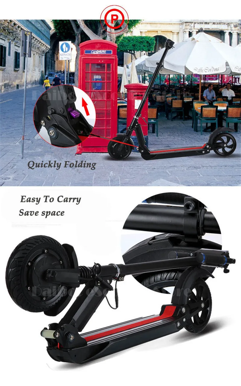 Daibot Electric Scooter For Adults Two Wheel Electric Scooters 8 Inch 36V Double Suspension Folding Electric Skateboard Scooter  (1)_