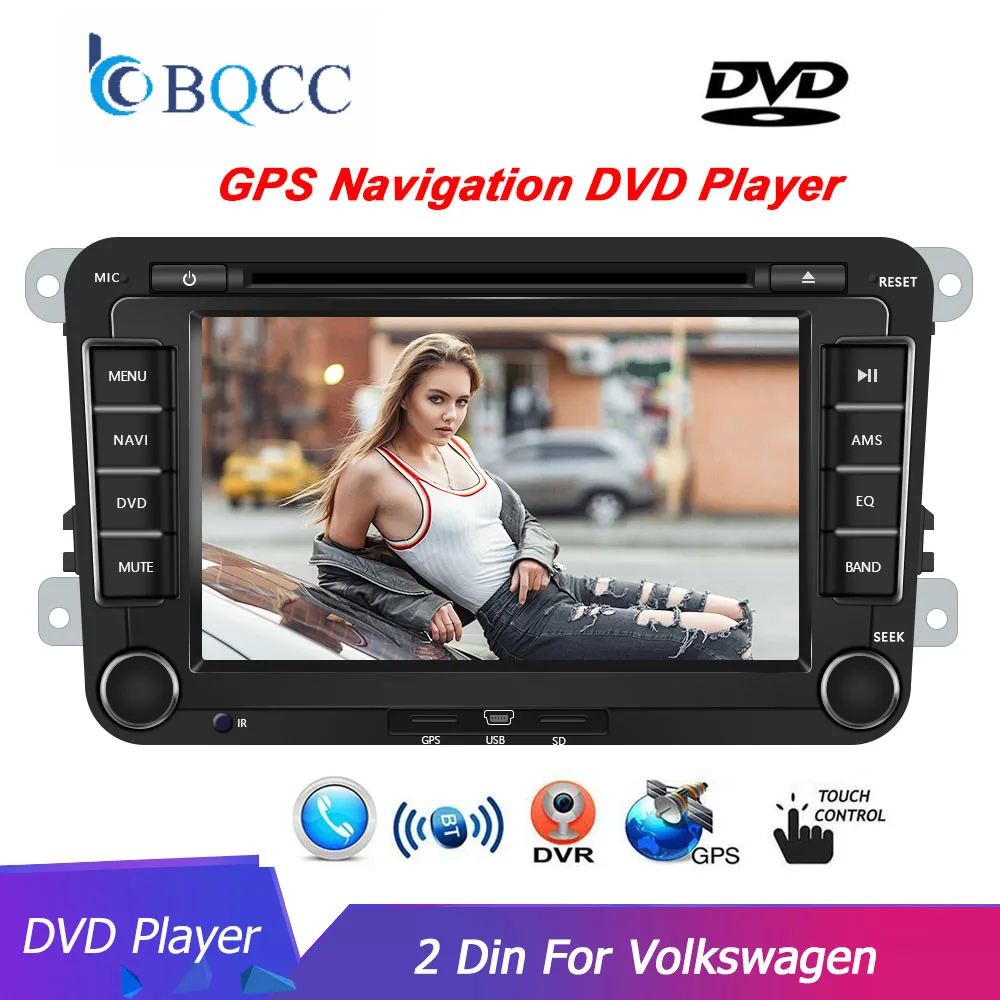 BQCC 7 &quot2 Din автомобильный DVD GPS Мультимедийный проигрыватель для Volkswagen VW Golf VI Skoda Fabia