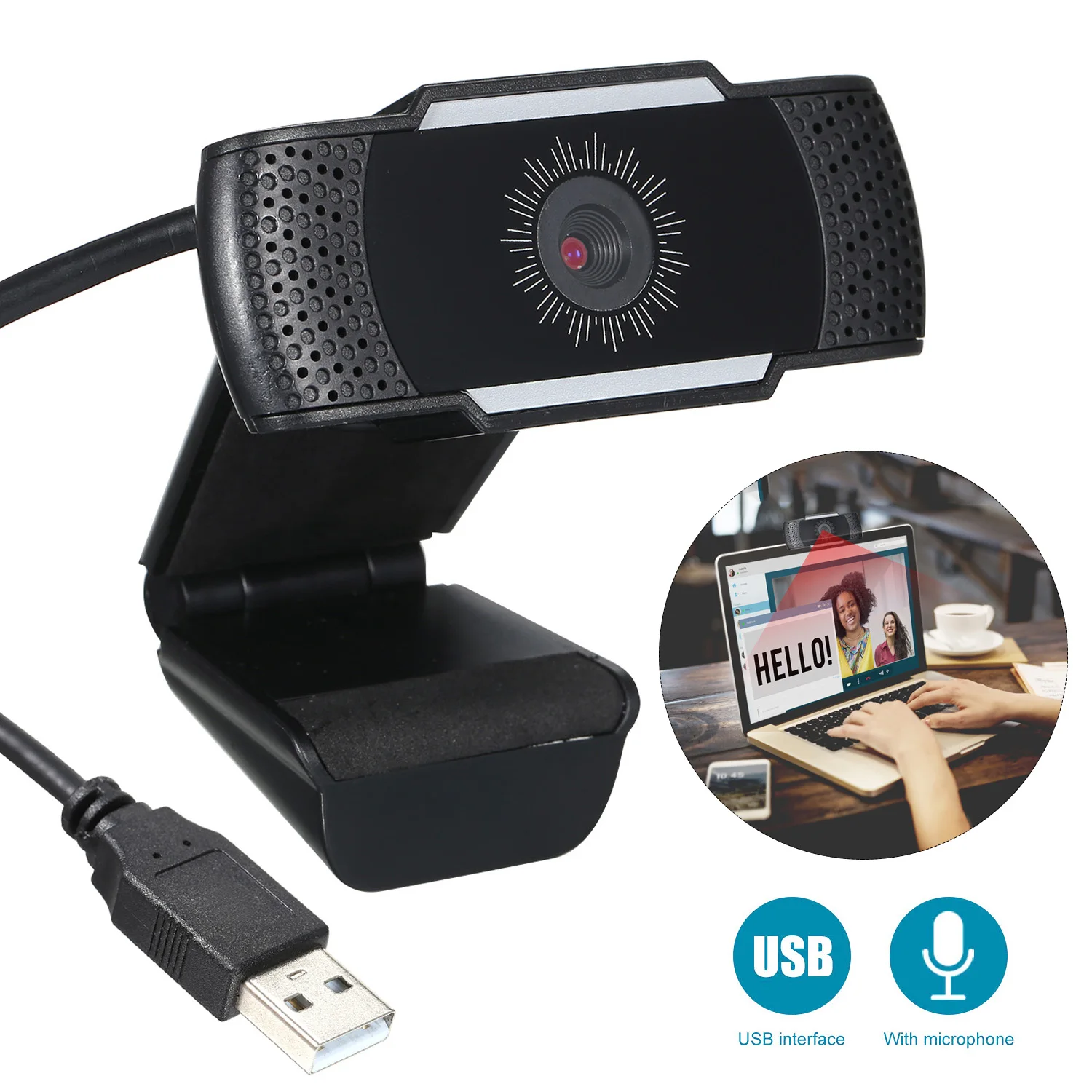 Веб-камера с USB-разъемом и встроенным микрофоном 1080P | Компьютеры офис